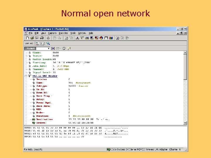 Normal open network 