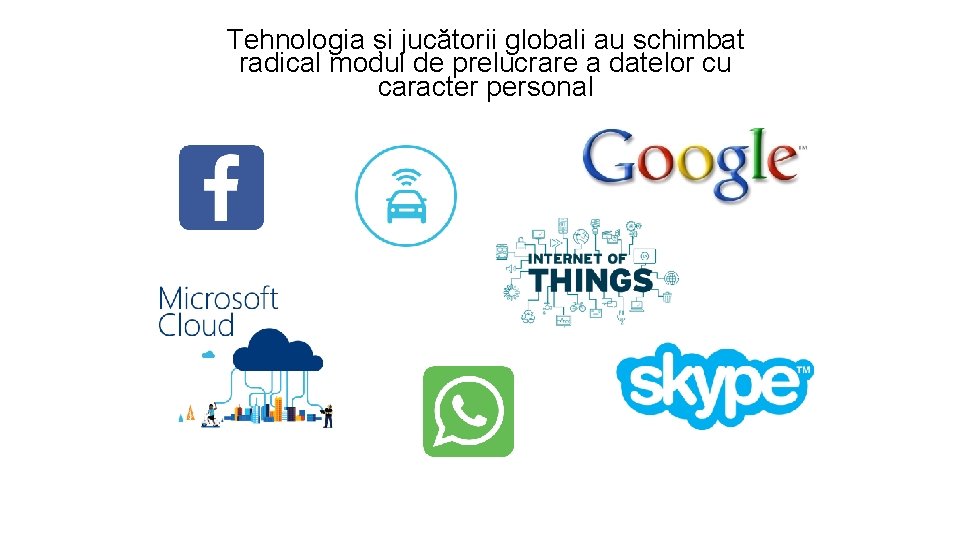 Tehnologia și jucătorii globali au schimbat radical modul de prelucrare a datelor cu caracter