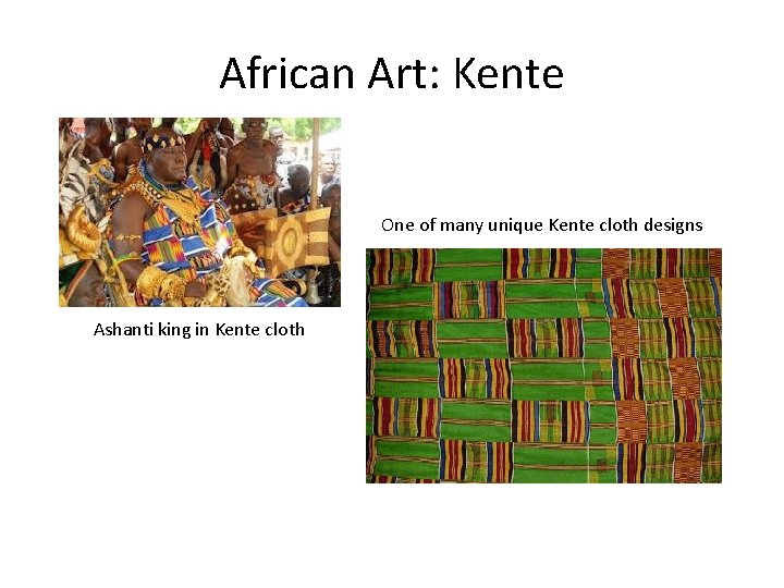 African Art: Kente One of many unique Kente cloth designs Ashanti king in Kente