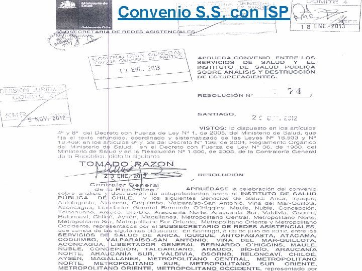 Convenio S. S. con ISP 