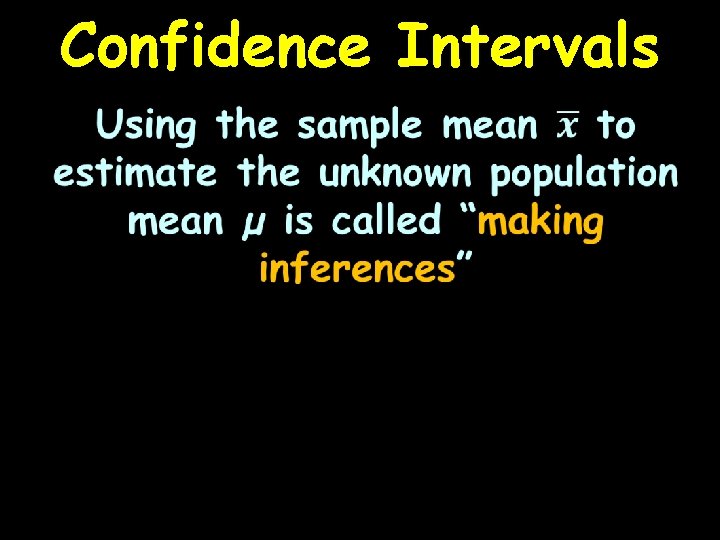 Confidence Intervals 