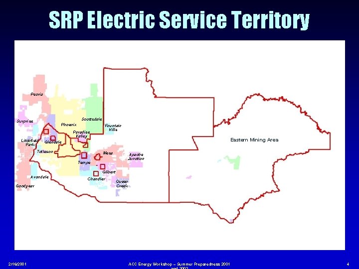 SRP Electric Service Territory Peoria Scottsdale Surprise Phoenix Litchfield Park Paradise Valley Fountain Hills
