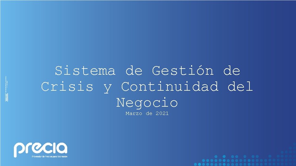 Sistema de Gestin de Crisis y Continuidad del