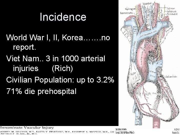 Incidence World War I, II, Korea……. no report. Viet Nam. . 3 in 1000 Incidence World War I, II, Korea……. no report. Viet Nam. . 3 in 1000