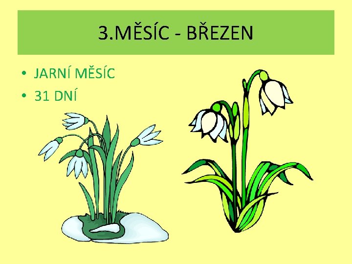 3. MĚSÍC - BŘEZEN • JARNÍ MĚSÍC • 31 DNÍ 