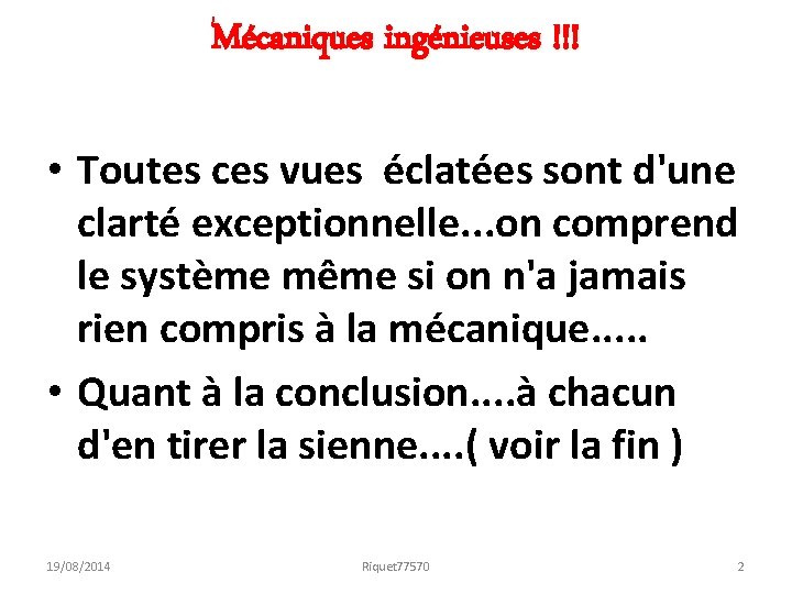 Mécaniques ingénieuses !!! • Toutes ces vues éclatées sont d'une clarté exceptionnelle. . .