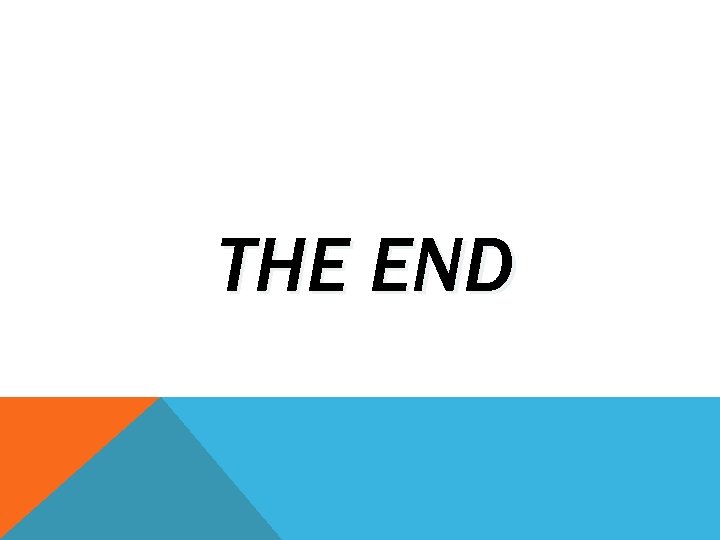 THE END 