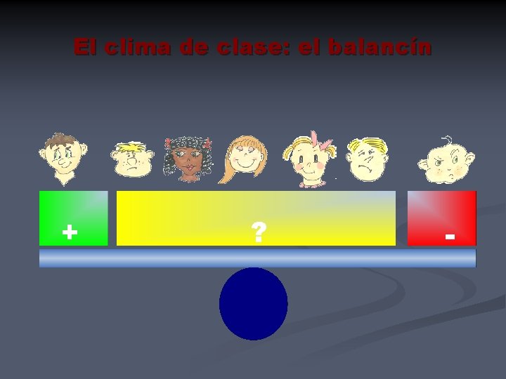 El clima de clase: el balancín + ? - 