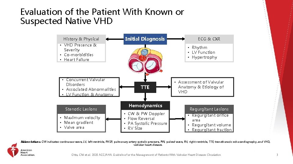 Evaluation of the Patient With Known or Suspected Native VHD Initial Diagnosis History &