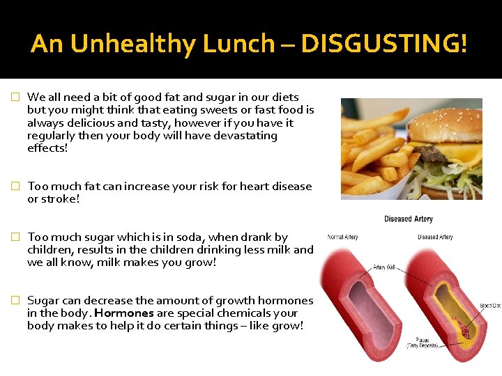 An Unhealthy Lunch – DISGUSTING! � We all need a bit of good fat