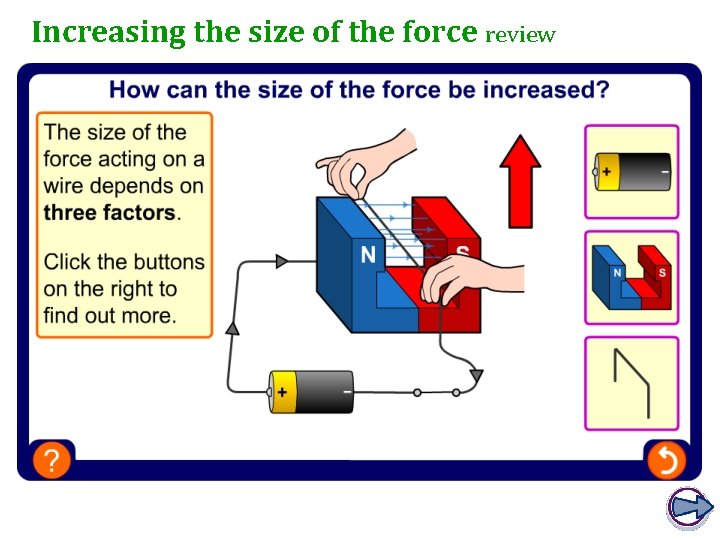 Increasing the size of the force review Increasing the size of the force review