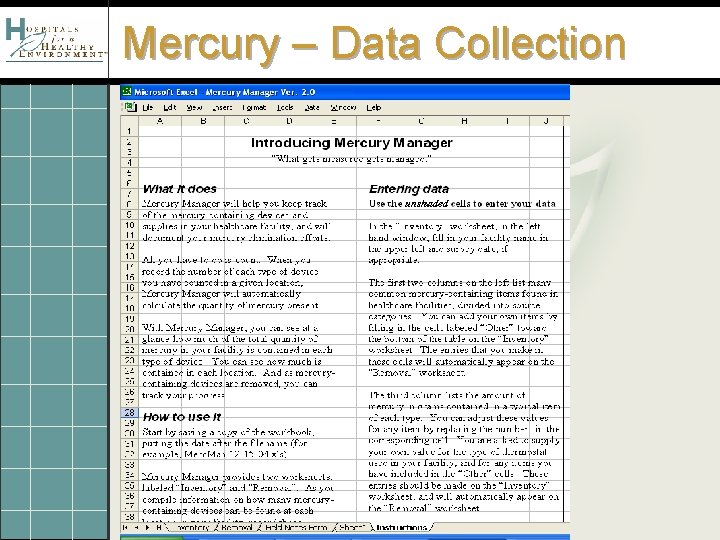 Mercury – Data Collection 