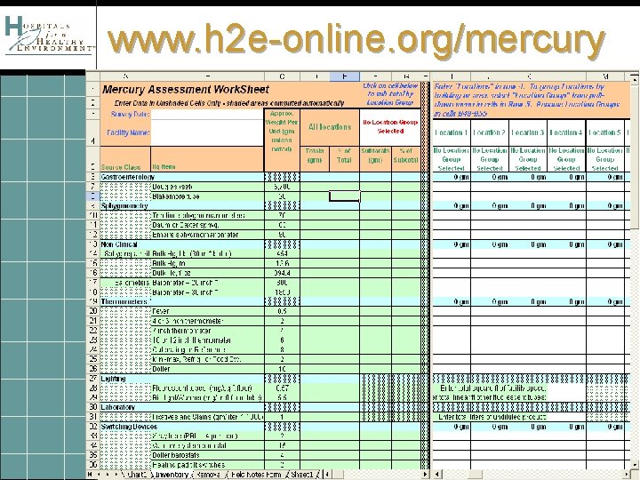 www. h 2 e-online. org/mercury 