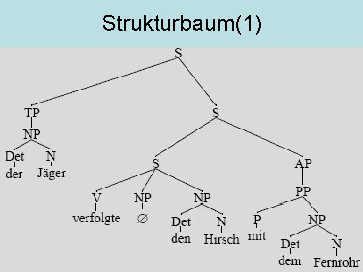 Strukturbaum(1) 