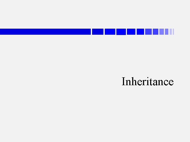 Inheritance 