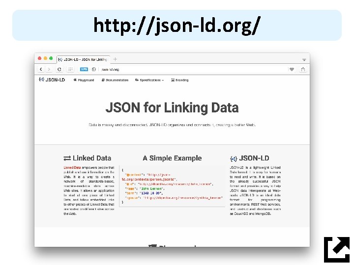 http: //json-ld. org/ 