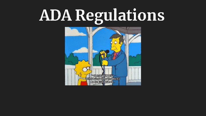 ADA Regulations 