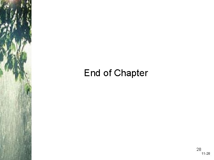 End of Chapter 28 11 -28 