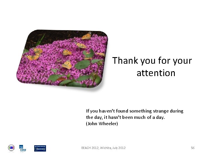 Thank you for your attention If you haven't found something strange during the day,