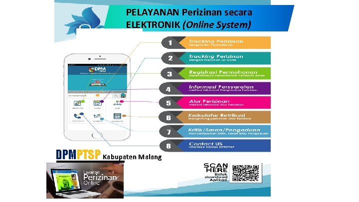 PELAYANAN Perizinan secara ELEKTRONIK (Online System) DPMPTSP Kabupaten Malang ISO 9001: 2015 