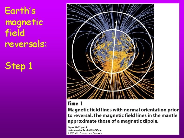 Earth’s magnetic field reversals: Step 1 