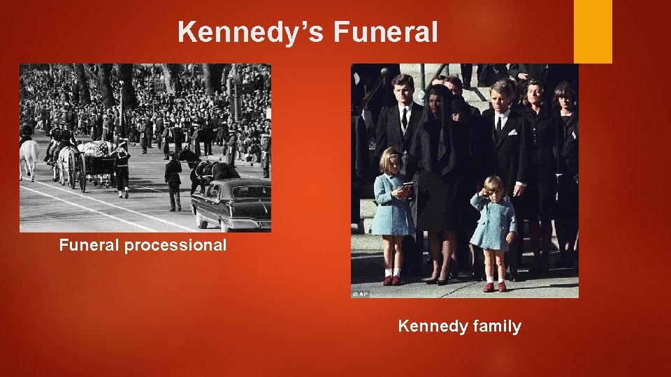 Kennedy’s Funeral processional Kennedy family 