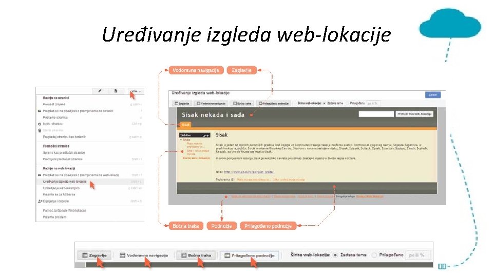 Uređivanje izgleda web-lokacije 