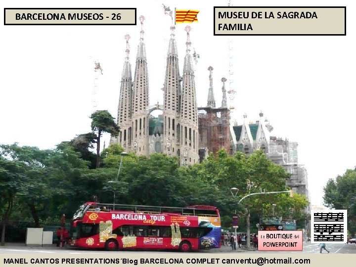 BARCELONA MUSEOS - 26 MUSEU DE LA SAGRADA FAMILIA MANEL CANTOS PRESENTATIONS´Blog BARCELONA COMPLET