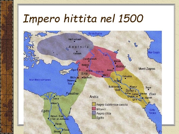 Impero hittita nel 1500 