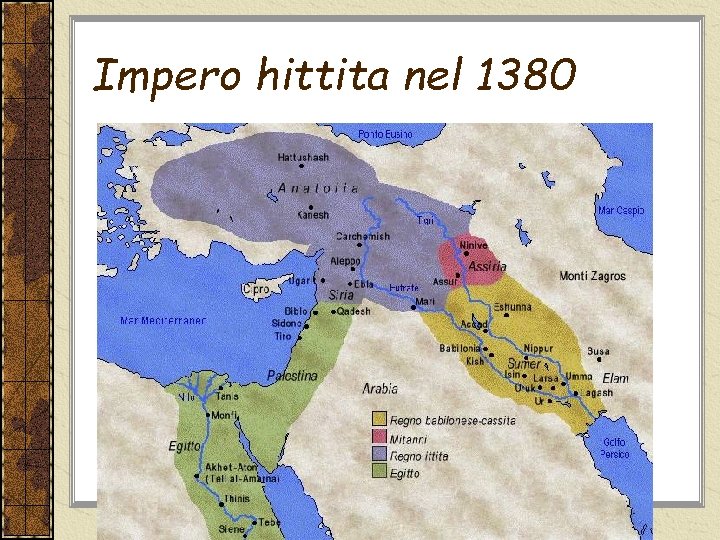 Impero hittita nel 1380 