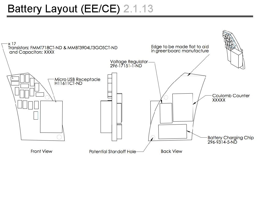 Battery Layout (EE/CE) 2. 1. 13 