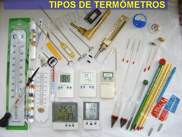 TIPOS DE TERMÔMETROS 