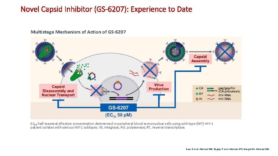 Novel Capsid Inhibitor (GS-6207): Experience to Date Multistage Mechanism of Action of GS-6207 EC