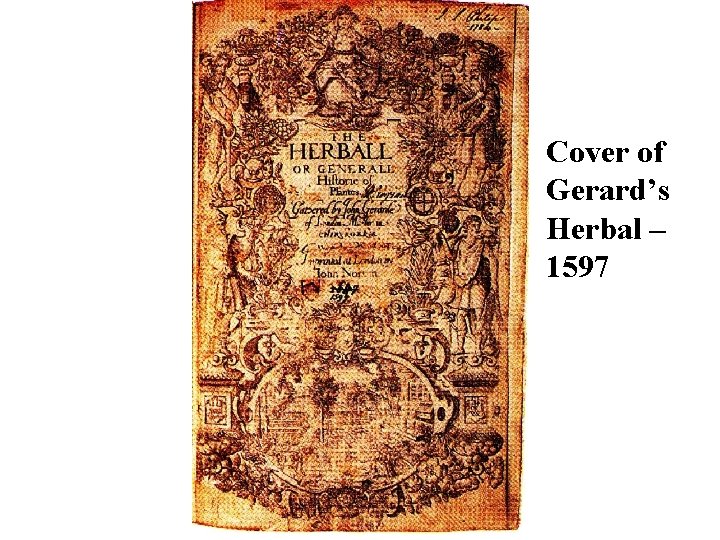 Cover of Gerard’s Herbal – 1597 Cover of Gerard’s Herbal – 1597