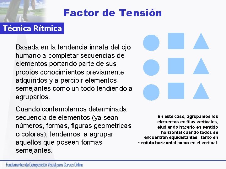 Factor de Tensión Técnica Rítmica Basada en la tendencia innata del ojo humano a