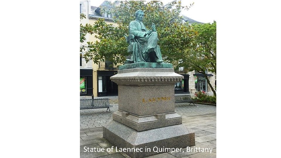 Statue of Laennec in Quimper, Brittany 