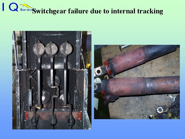 Switchgear failure due to internal tracking 