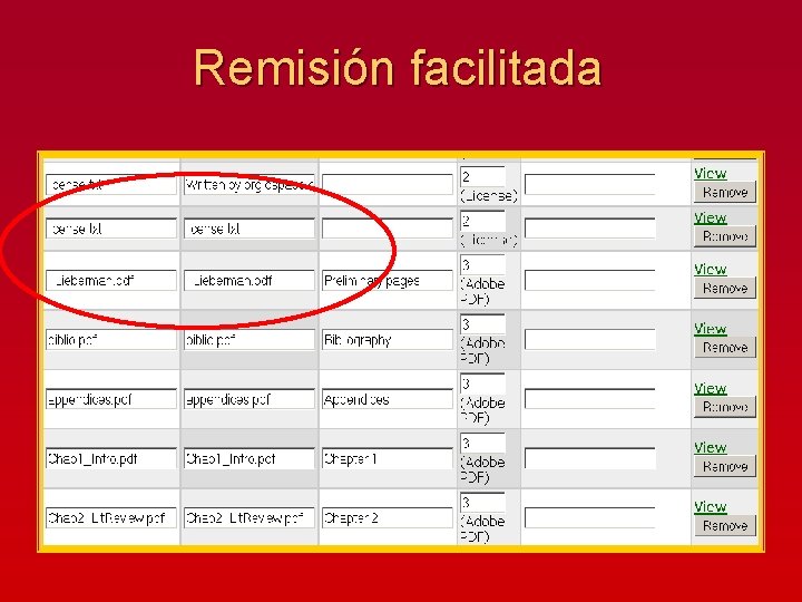Remisión facilitada 