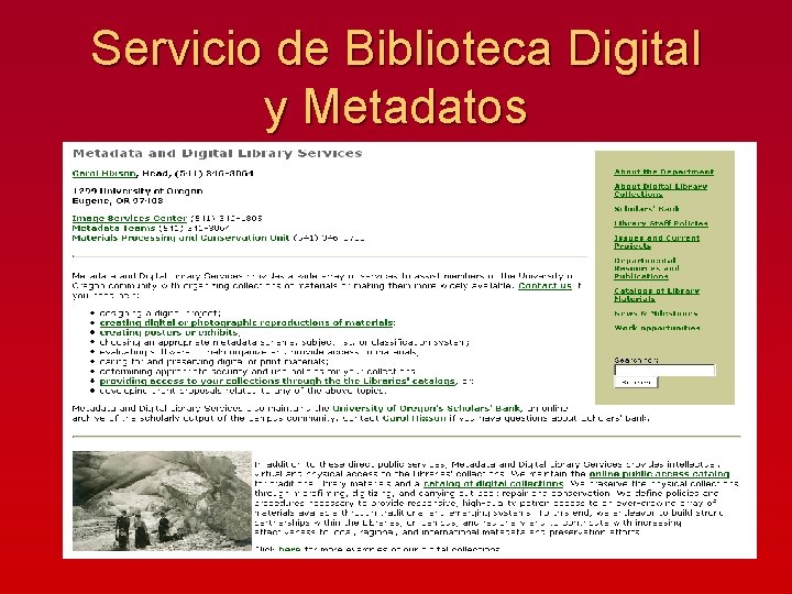 Servicio de Biblioteca Digital y Metadatos 