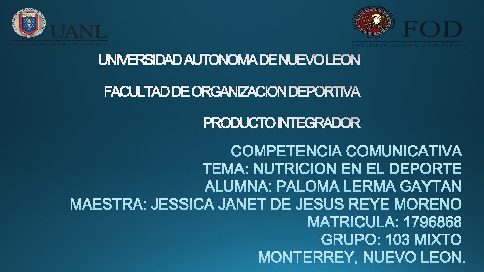 UNIVERSIDAD AUTONOMA DE NUEVO LEON FACULTAD DE ORGANIZACIN