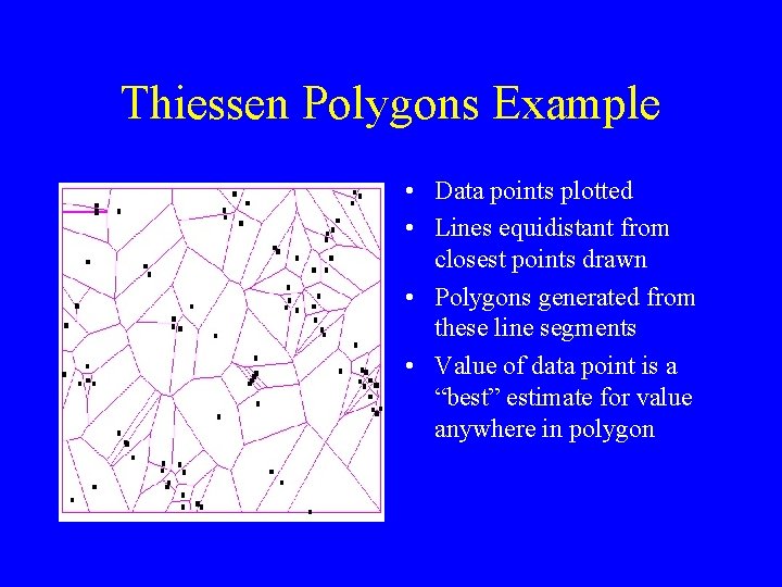 Thiessen Method Example Using GIS to Assess Potential Abiotic Degradation of