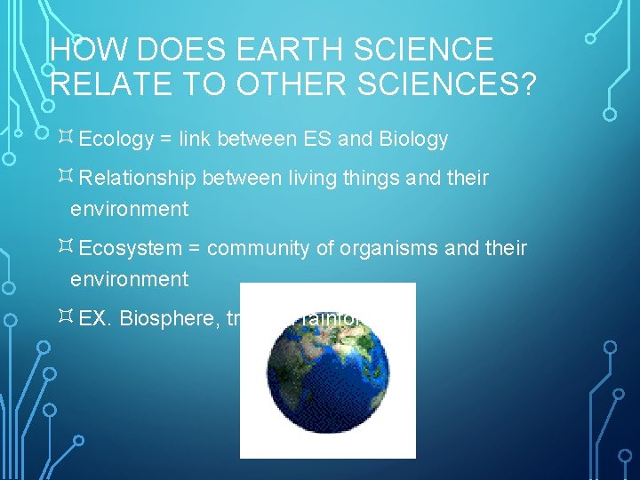 INTRO TO EARTH AND ENVIRONMENTAL SCIENCE WHAT IS