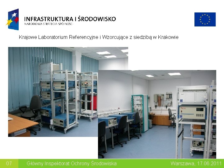 Krajowe Laboratorium Referencyjne i Wzorcujące z siedzibą w Krakowie 07 Główny Inspektorat Ochrony Środowiska