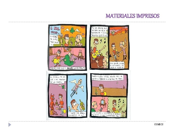 MATERIALES IMPRESOS COMICS 