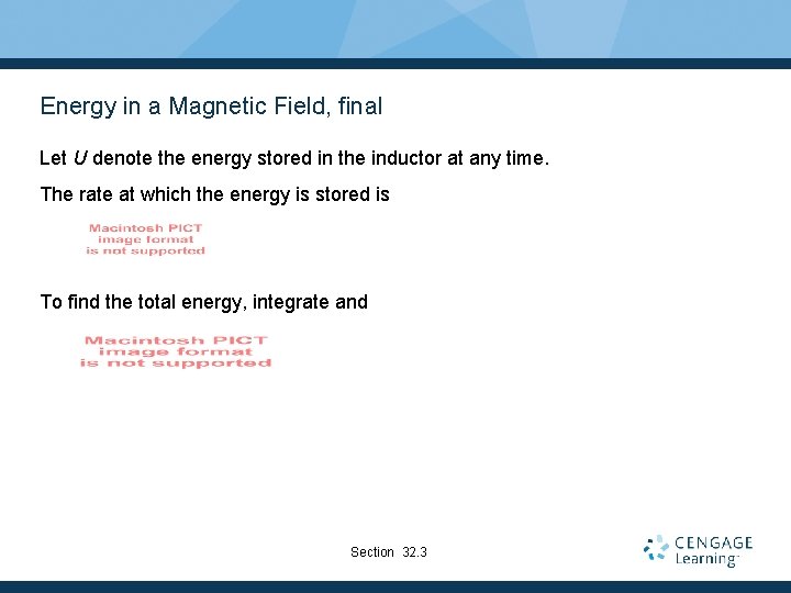 Energy in a Magnetic Field, final Let U denote the energy stored in the