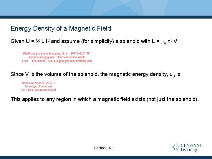 Energy Density of a Magnetic Field Given U = ½ L I 2 and