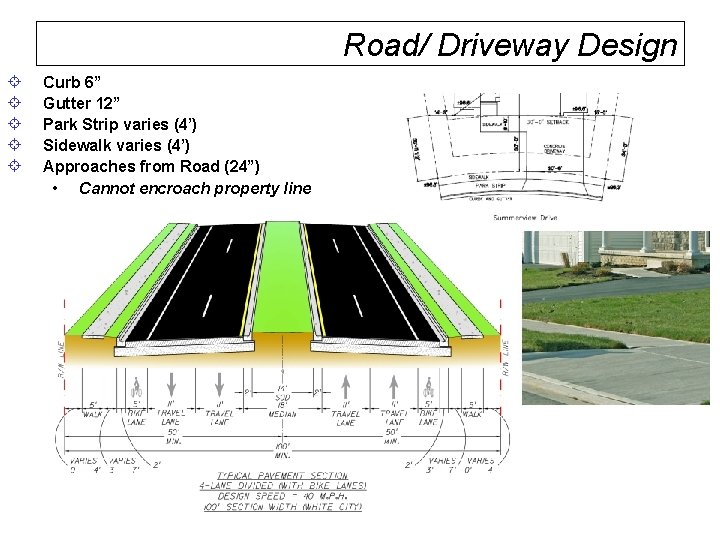 Chapter 15 Site Plan Layout Driveway style and