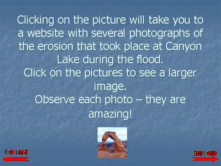 Clicking on the picture will take you to a website with several photographs of