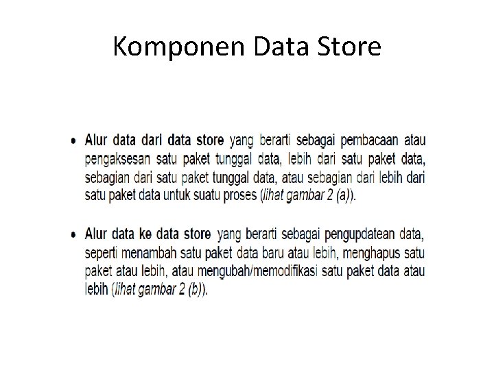 Komponen Data Store 