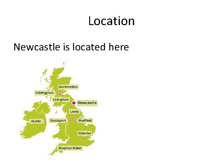 Location Newcastle is located here 